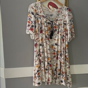 Floral Print Dress with Tassel Tie Altar’d State